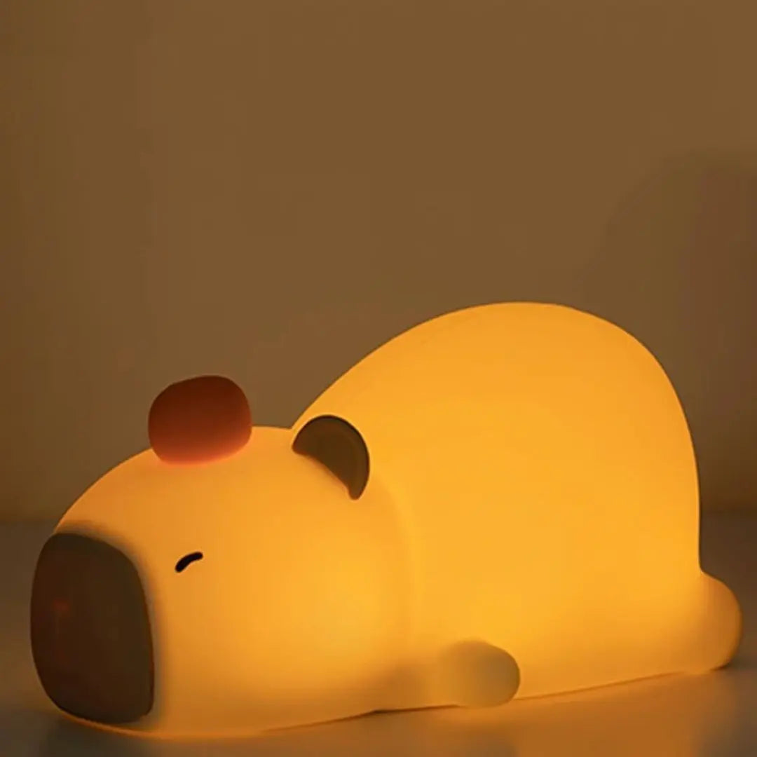 Veilleuse Capybara Allongée 7 Couleurs – CapyDream™-Veilleuse cocon