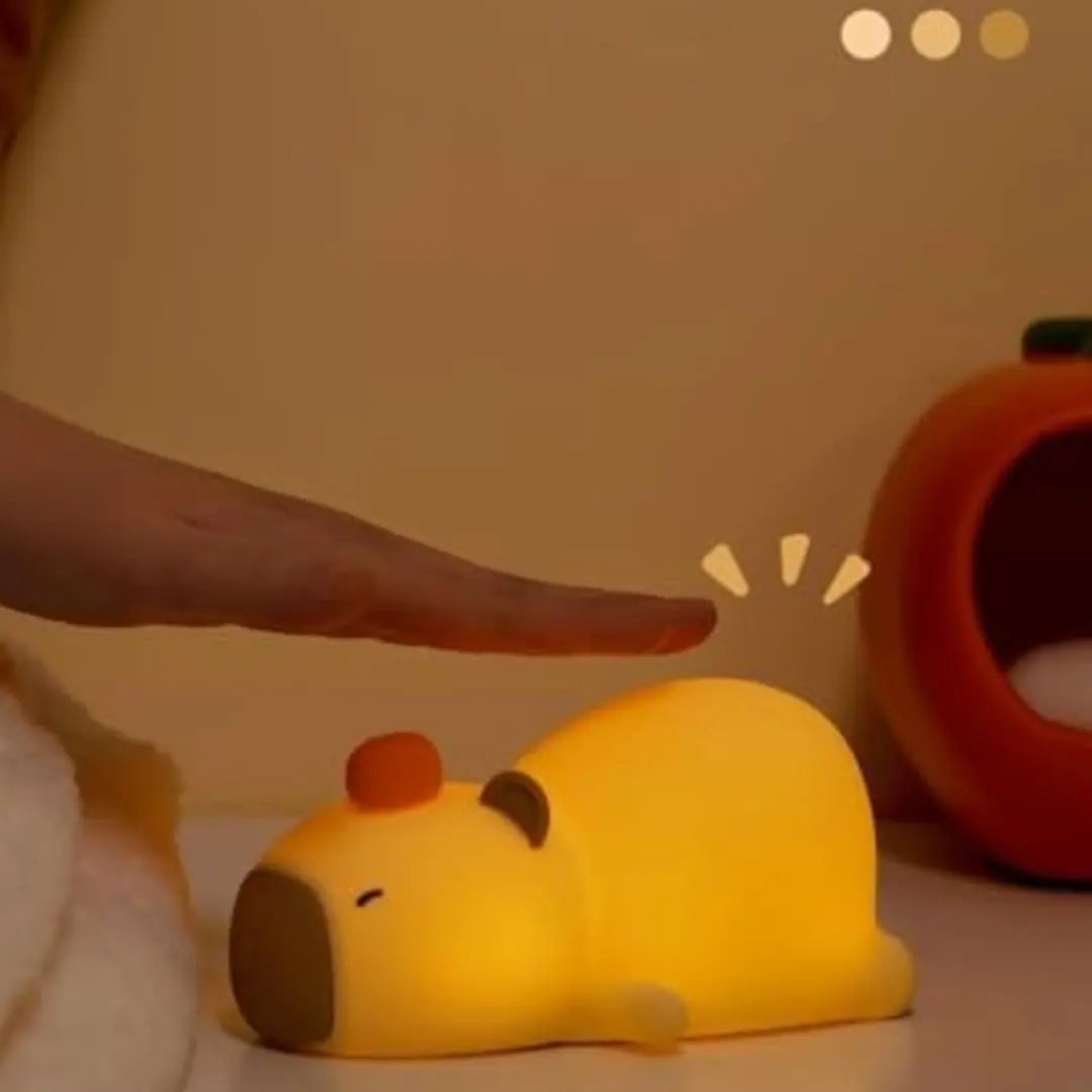 Veilleuse Capybara Allongée 7 Couleurs – CapyDream™-Veilleuse cocon