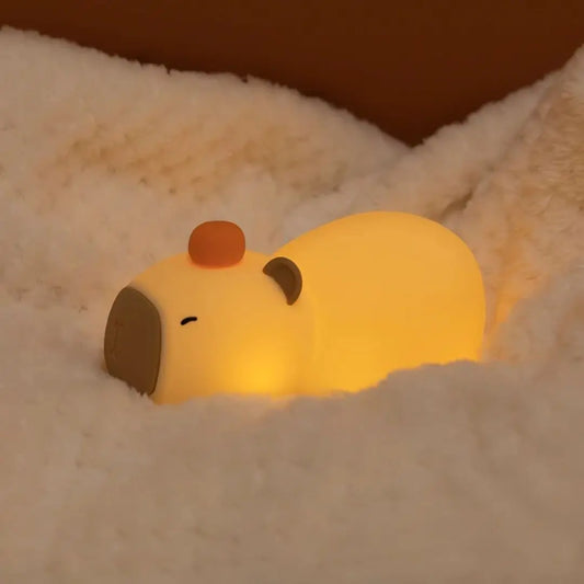 Veilleuse Capybara Allongée 7 Couleurs – CapyDream™-Veilleuse cocon
