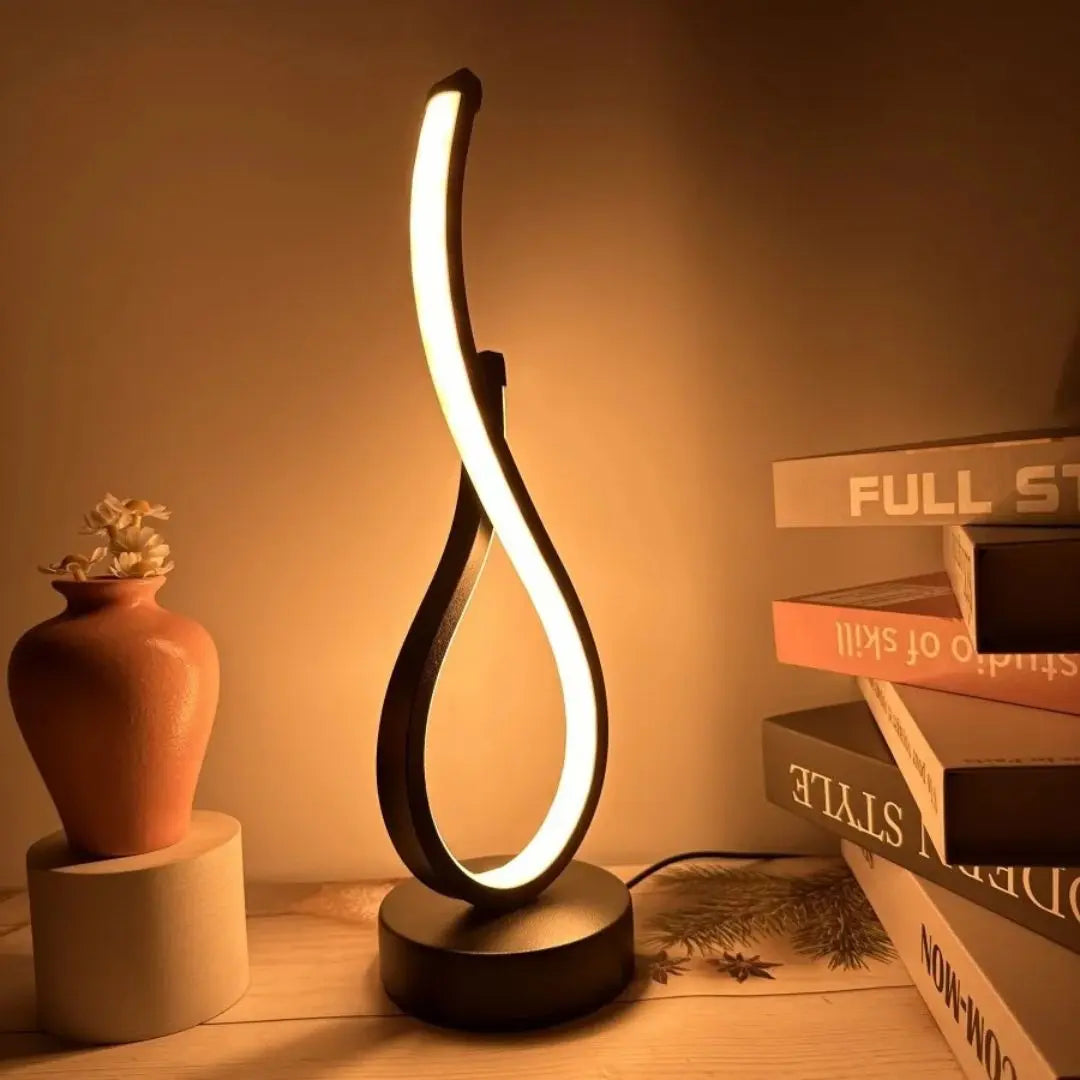 Lampe de Chevet Spirale - Design LED Spiraluxe™-Veilleuse cocon