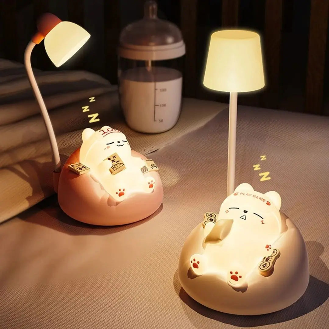 Lampe de Chevet Chat Apaisante - CosyCat™-Veilleuse cocon