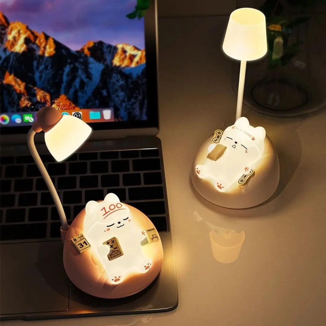 Lampe de Chevet Chat Apaisante - CosyCat™-Veilleuse cocon