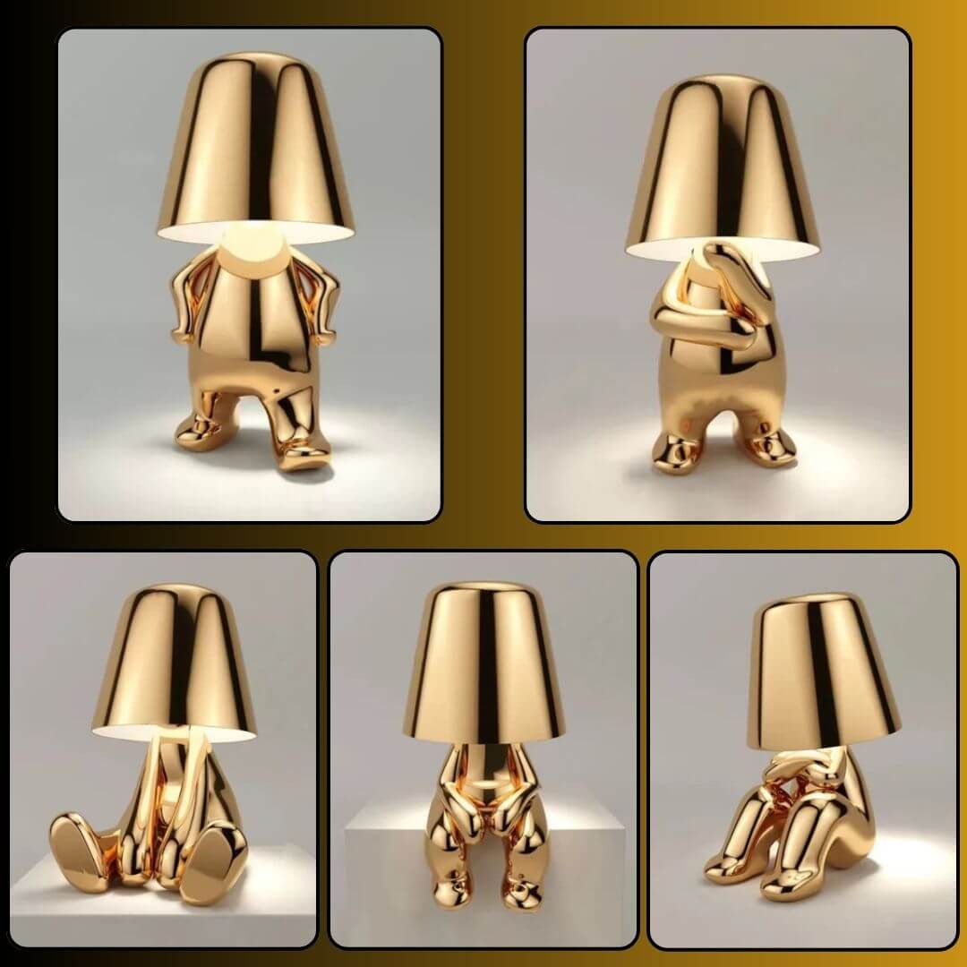 Lampe de Chevet Design Dorée – Mr. Gold Tactile™