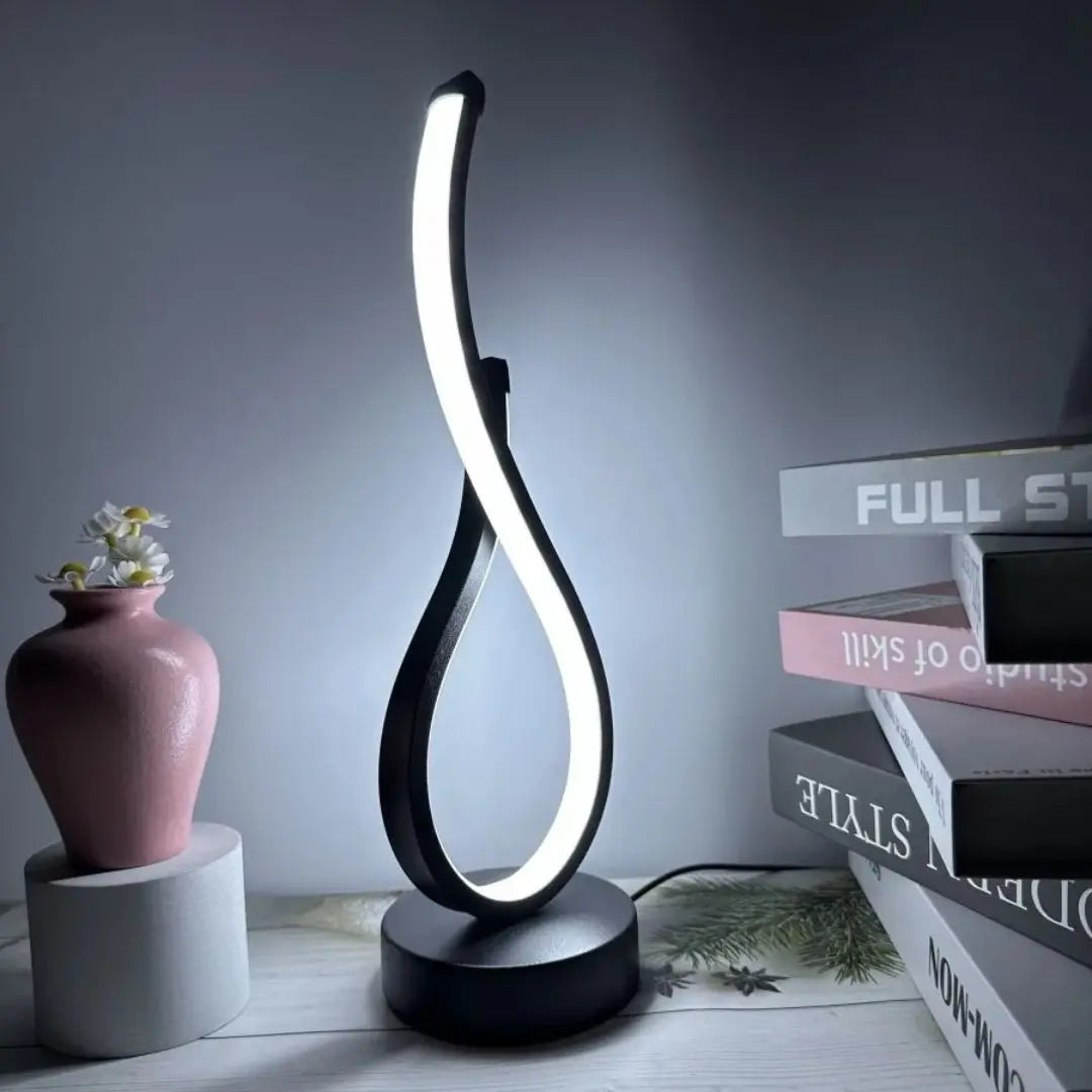 Lampe de Chevet Spirale - Design LED Spiraluxe™-Veilleuse cocon