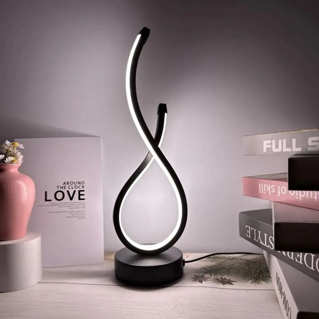Lampe de Chevet Spirale - Design LED Spiraluxe™-Veilleuse cocon