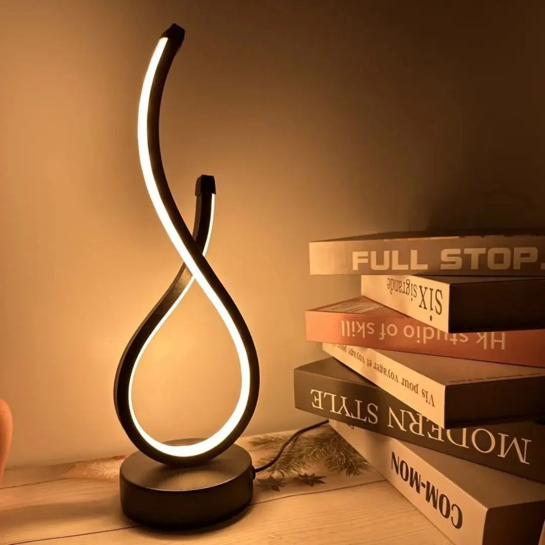 Lampe de Chevet Spirale - Design LED Spiraluxe™-Veilleuse cocon