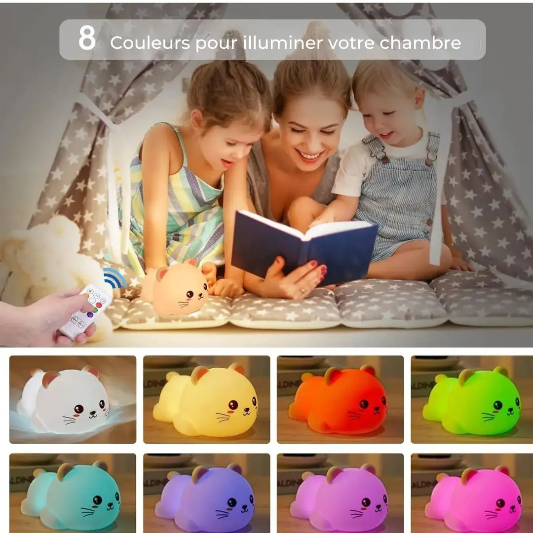 Veilleuse Bébé LED Chat - SweetKitty™-Veilleuse cocon