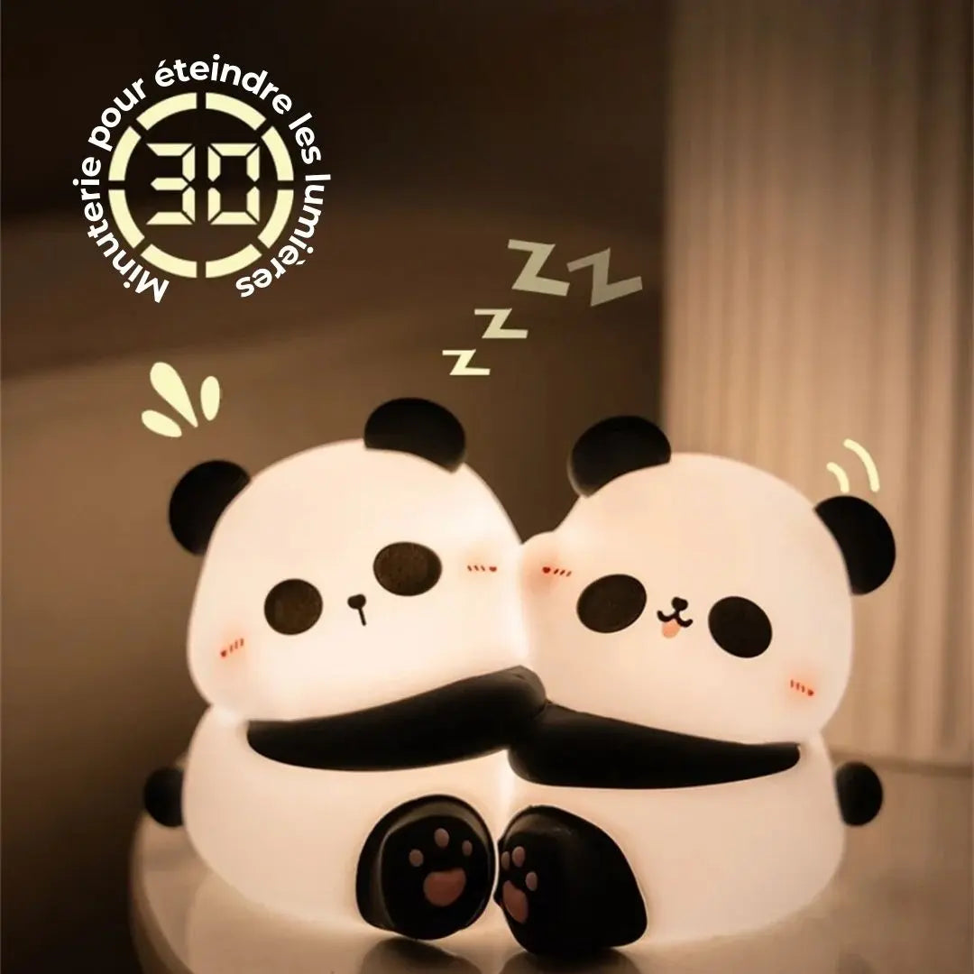 Veilleuse Bébé avec Lumière Douce - Panda Jumeaux™-Veilleuse cocon