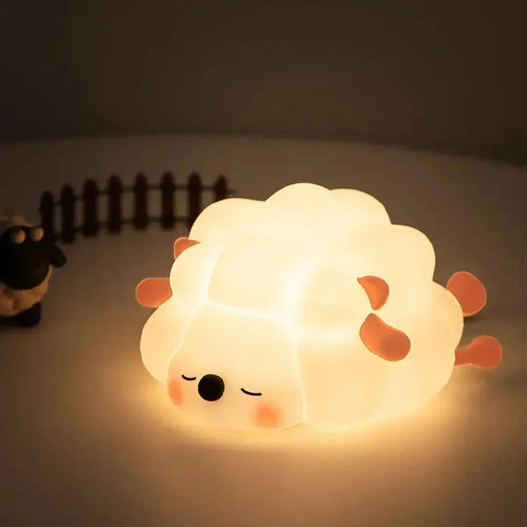 Veilleuse Bébé Tactile - Mouton Beige™-Veilleuse cocon