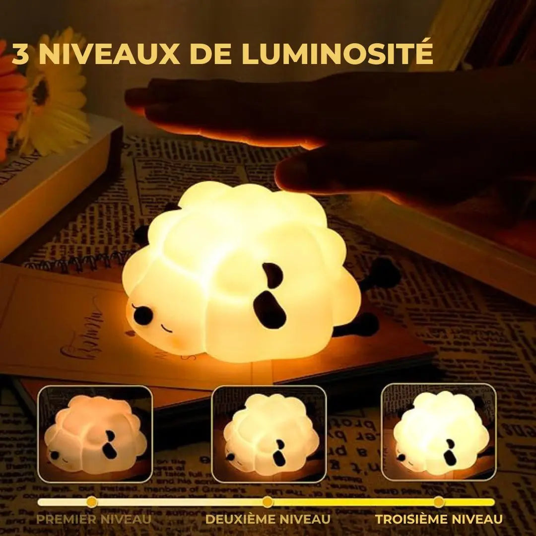 Veilleuse Bébé Tactile - Mouton Noire™-Veilleuse cocon