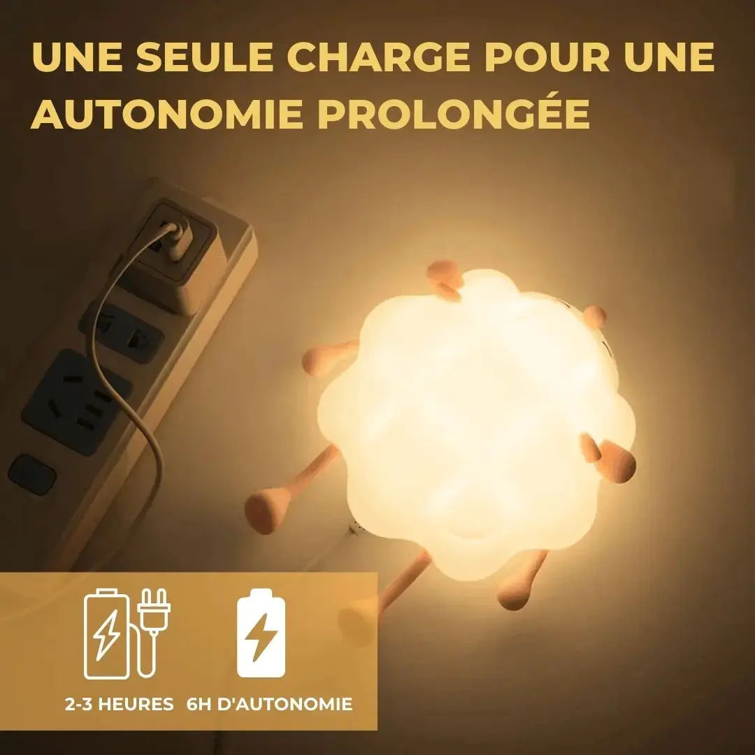 Veilleuse Bébé Tactile - Mouton Noire™-Veilleuse cocon