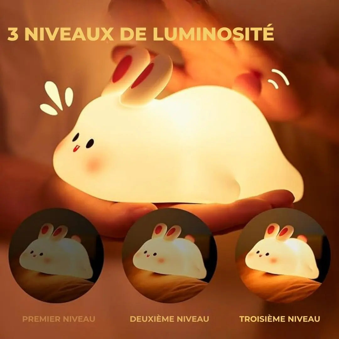 Veilleuse Lapin BigFace™ - Apaisante et Réconfortante-Veilleuse cocon