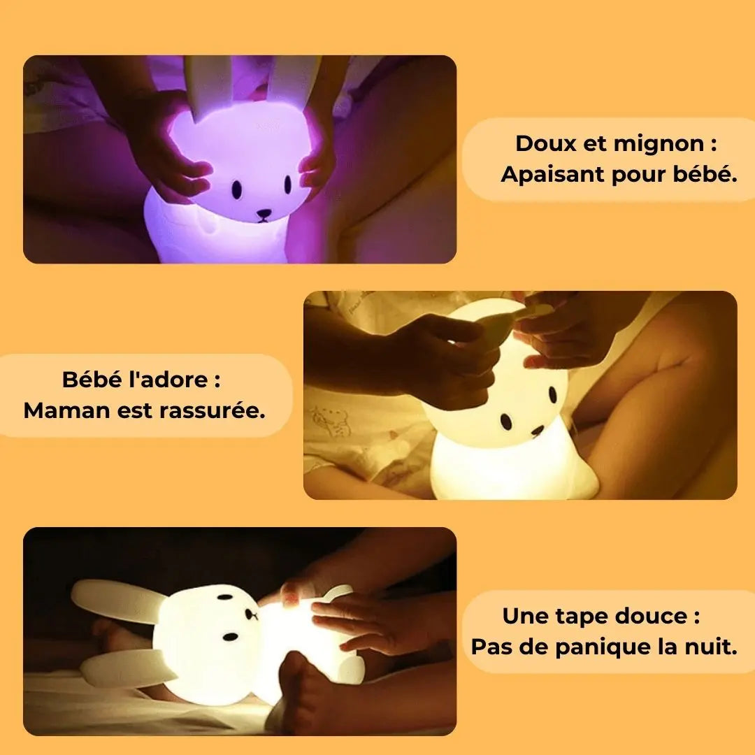 Veilleuse Enfant Multicolore - Lapin Lumi™-Veilleuse cocon