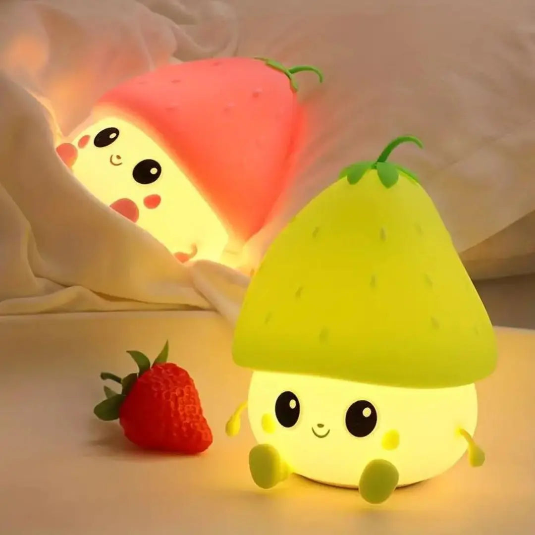 Veilleuse Enfant Fruit Adorable - Miss Fraisette Rouge™-Veilleuse cocon