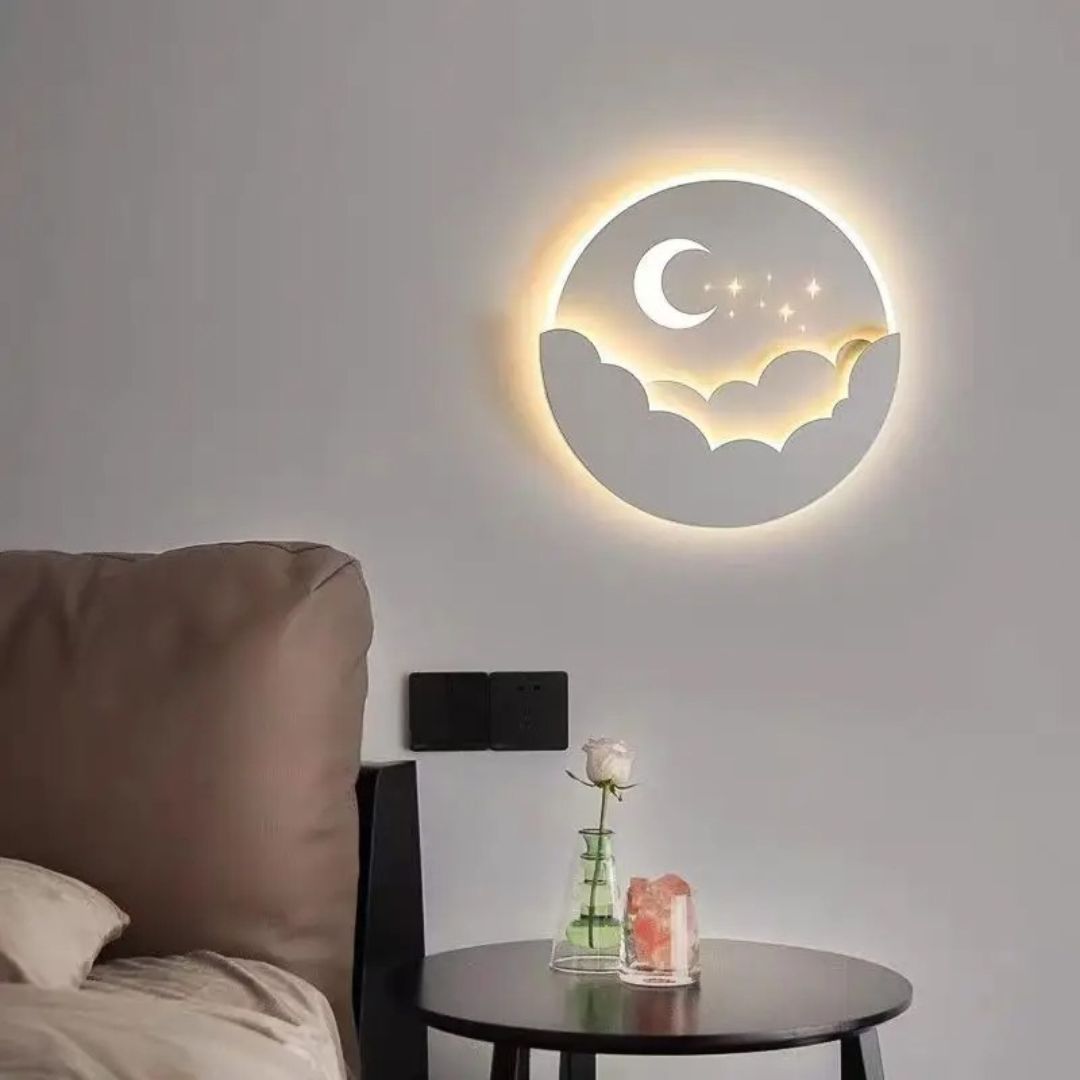 Veilleuse Murale Bébé Ciel Étoilé LED – Applique Décorative Lumineuse-Veilleuse cocon