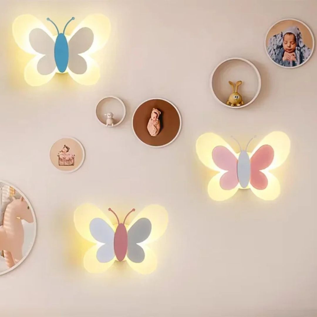 Veilleuse Murale Papillon LED – Applique Décorative pour Chambre Bébé-Veilleuse cocon