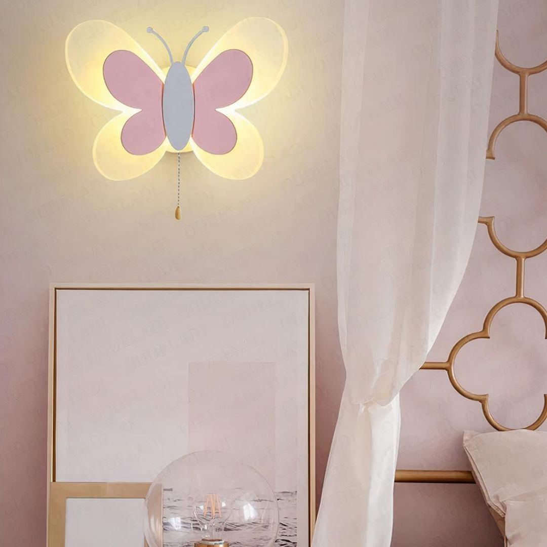 Veilleuse Murale Papillon LED – Applique Décorative pour Chambre Bébé-Veilleuse cocon