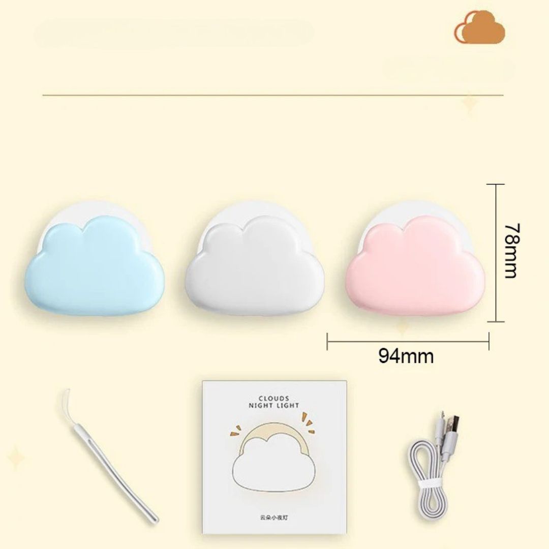Veilleuse Nuage Rechargeable - Lumière Douce pour Enfants-Veilleuse cocon