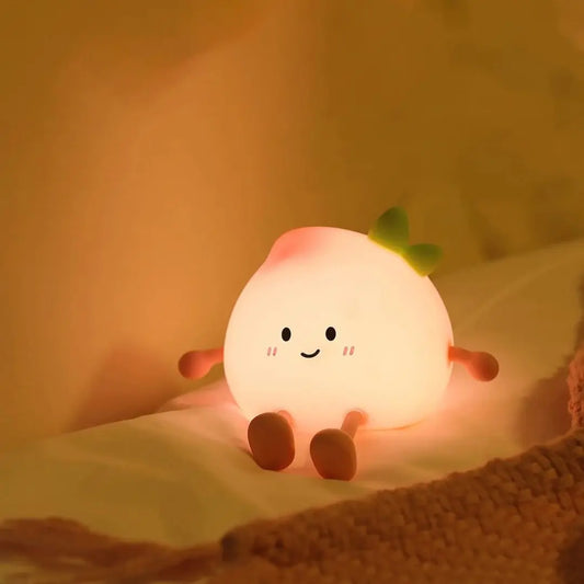 Veilleuse Enfant LED Fruit - Pêche Kawaii™-Veilleuse cocon