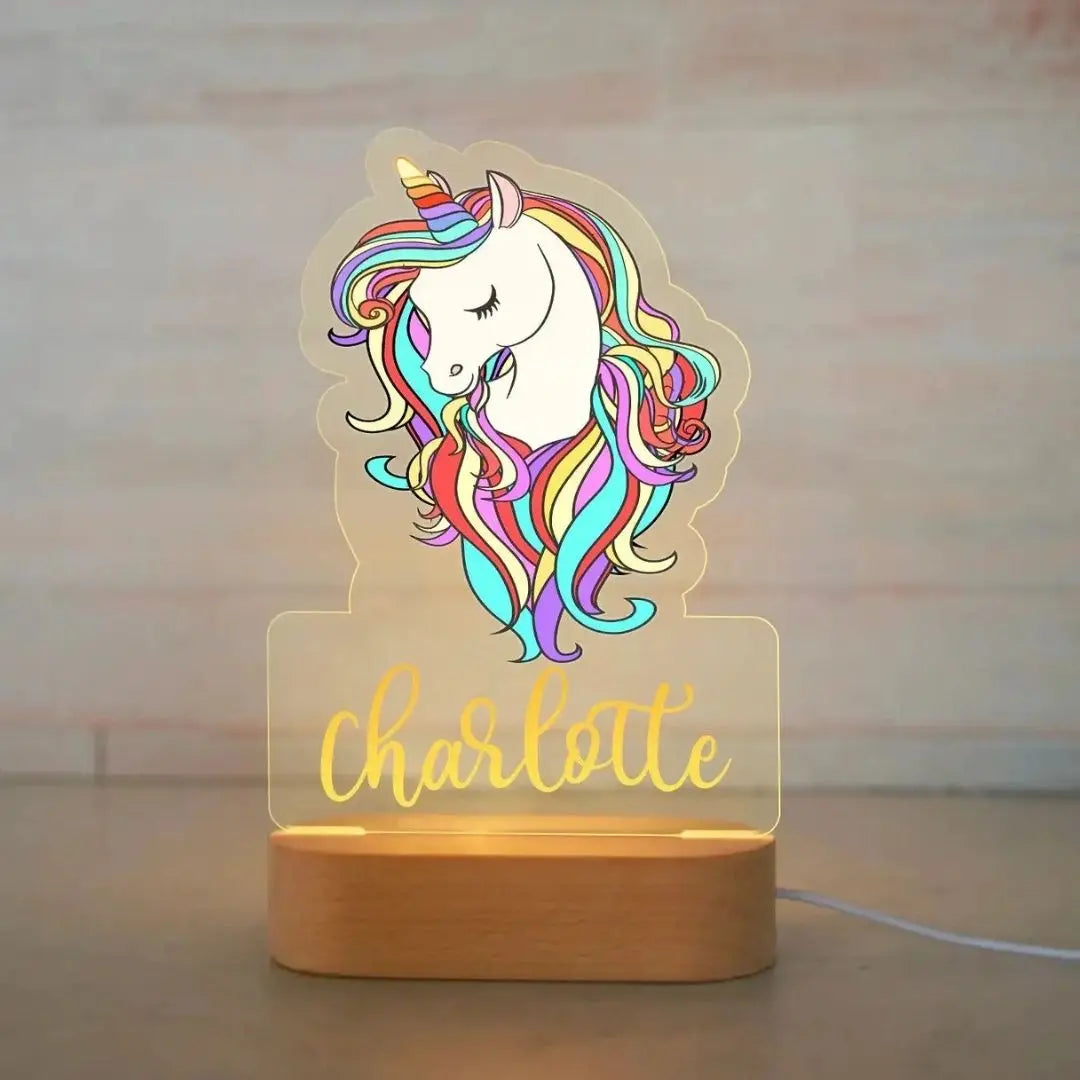 Veilleuse Personnalisée Licorne - Charlotte-Veilleuse cocon