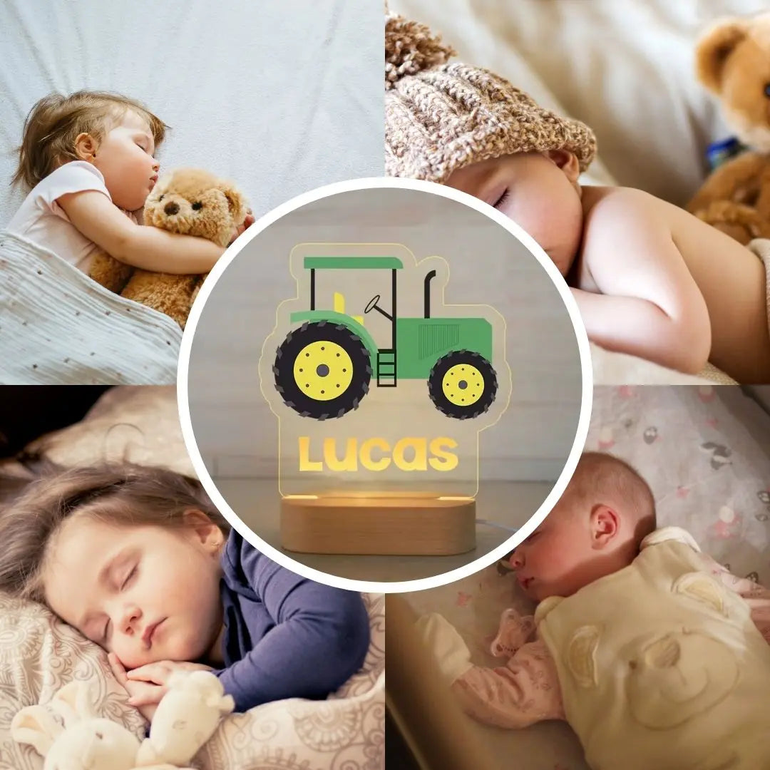 Veilleuse Personnalisée Tracteur - Lucas-Veilleuse cocon