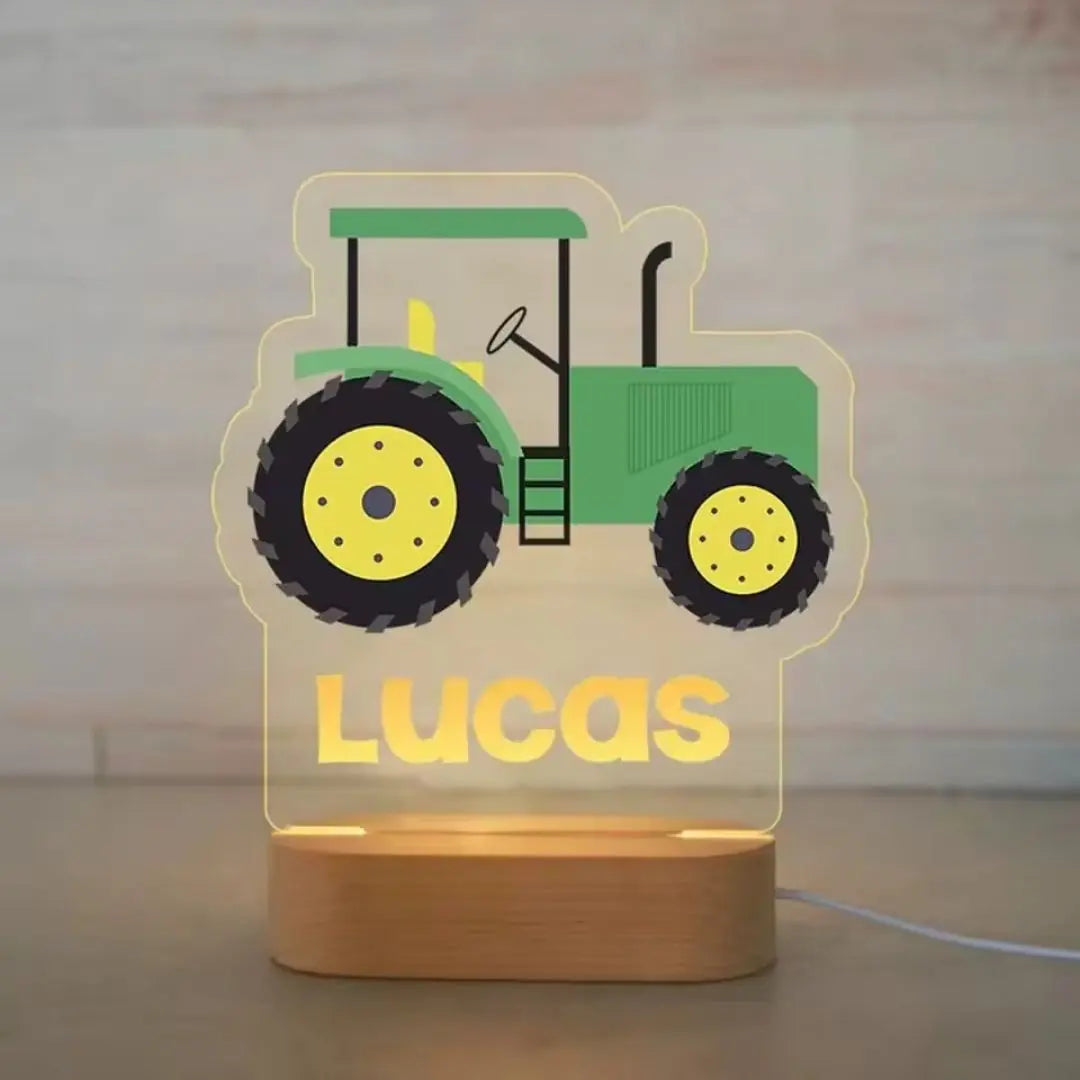 Veilleuse Personnalisée Tracteur - Lucas-Veilleuse cocon