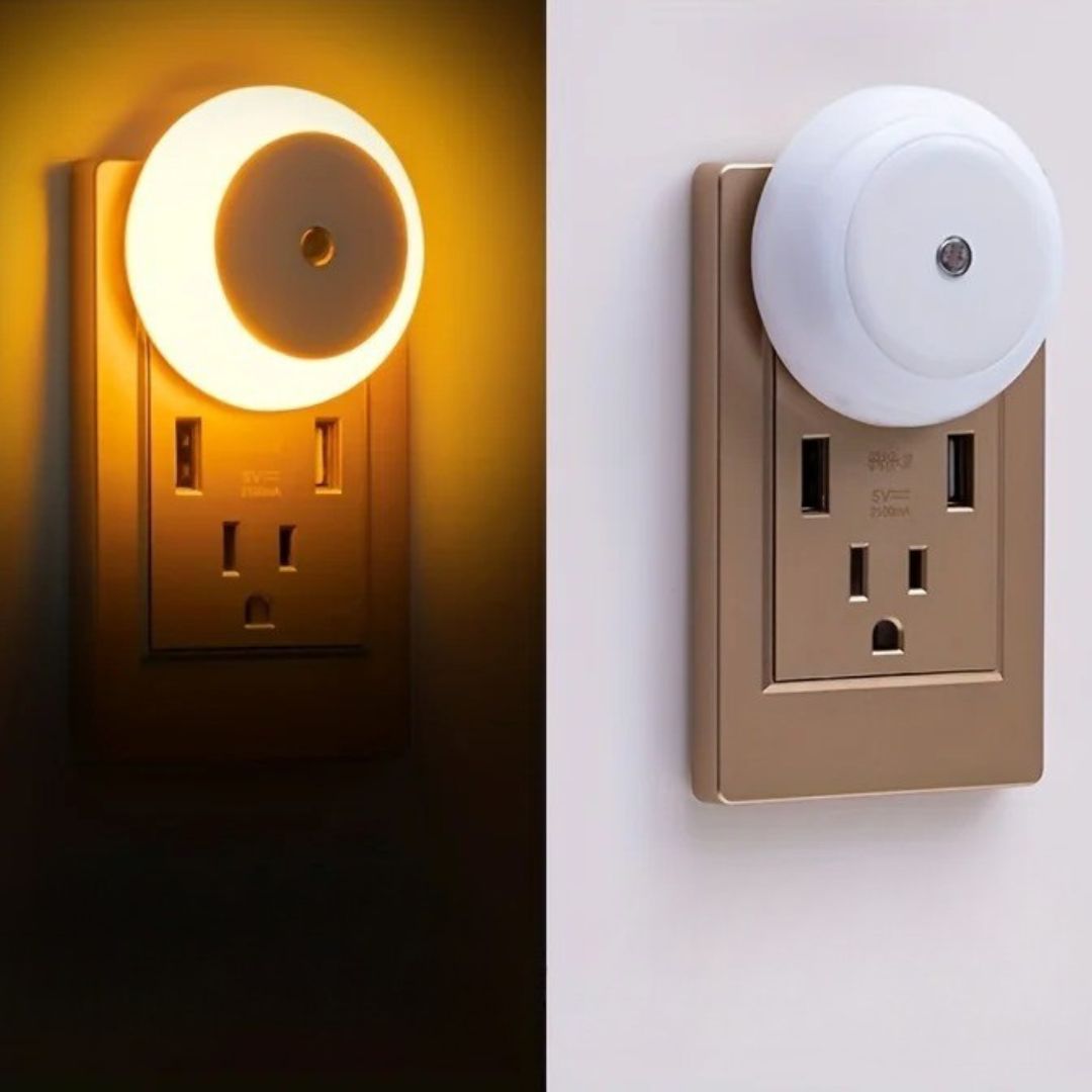 Veilleuse prise LED avec capteur - LumiNight™-Veilleuse cocon