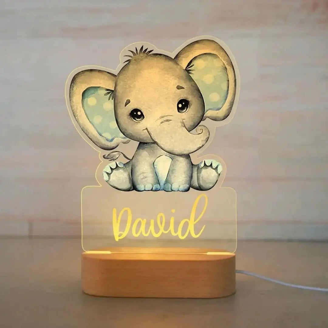 Veilleuse-Personnalisee-David-Elephant-decoration-elegrante