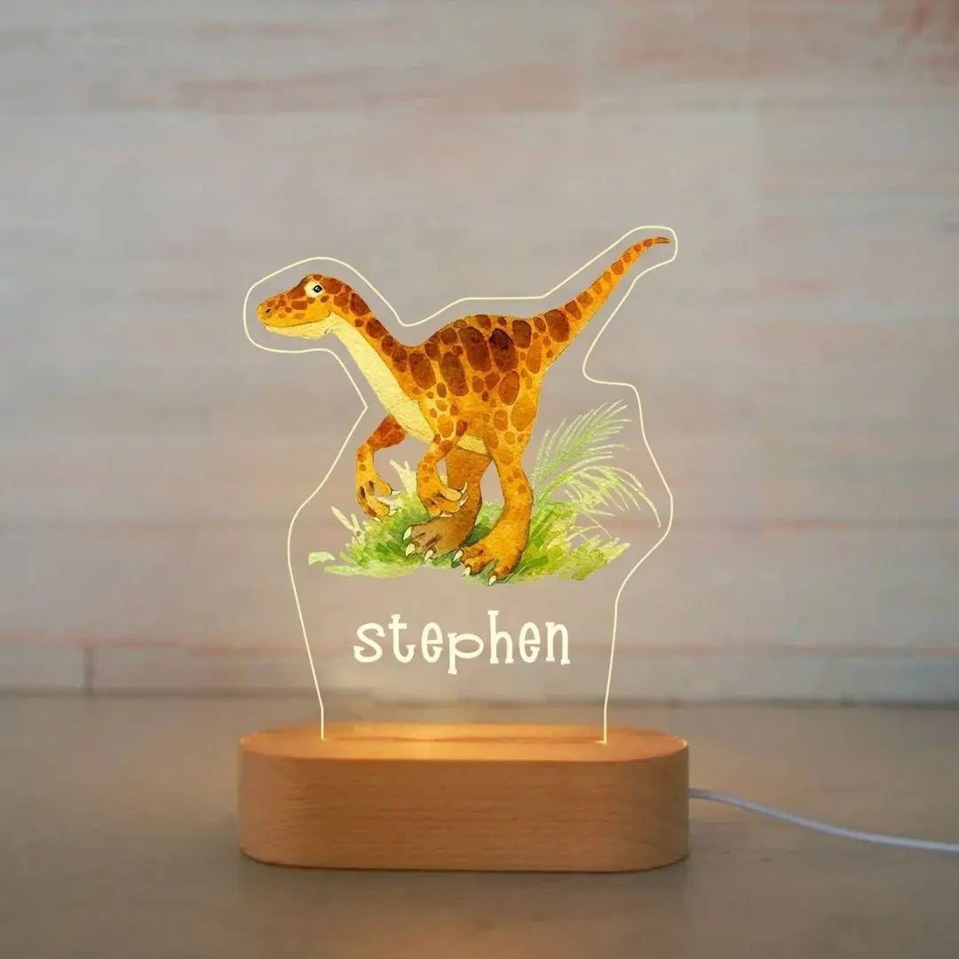 Veilleuse-Personnalisee-Stephen-Dinosaure-nuit-enfant