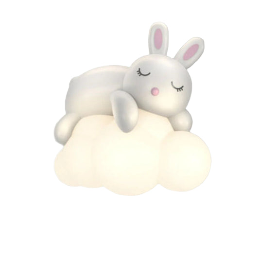 Lampe murale LED White Bunny - Résine et polyéthylène-Veilleuse cocon