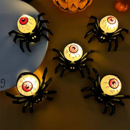 🎃 Décoration Halloween LED Araignée et Crâne – CreepyCrawl™
