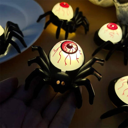 🎃 Décoration Halloween LED Araignée et Crâne – CreepyCrawl™