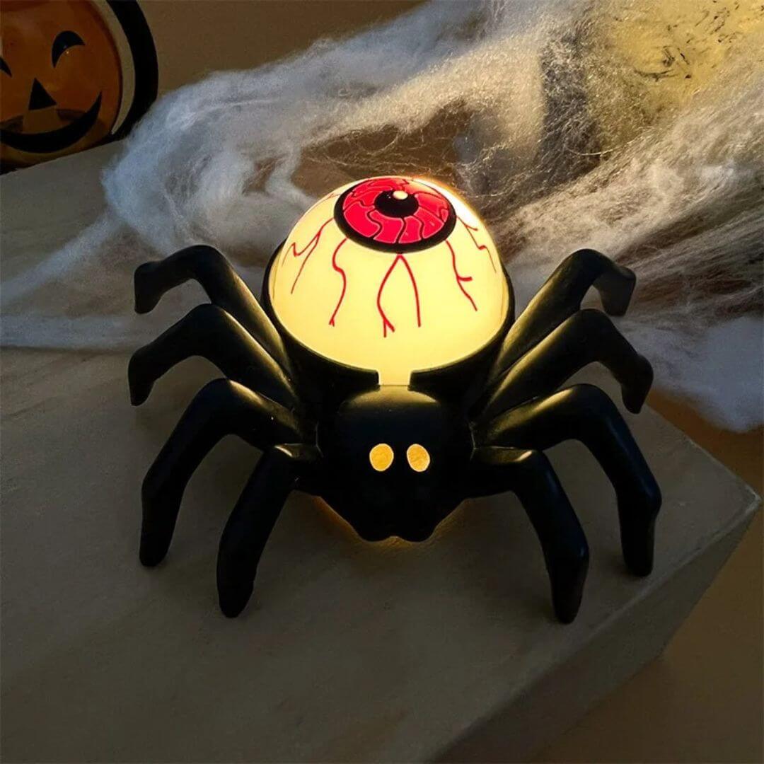 🎃 Décoration Halloween LED Araignée et Crâne – CreepyCrawl™
