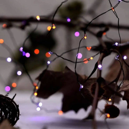 Guirlande LED Halloween Violet & Orange – SpookyTwinkle™
