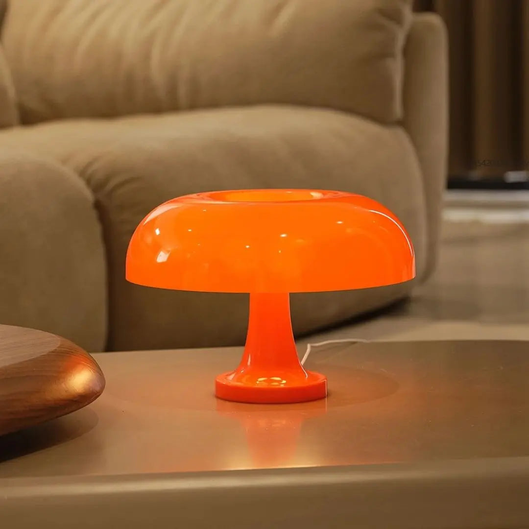 lampe-champignon-orange-led-décoration