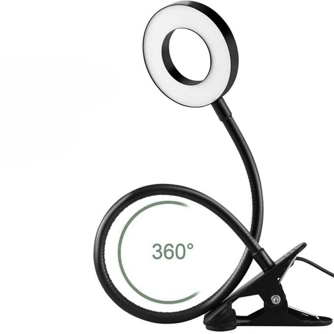 Lampe de Bureau LED à Clip – ClipLight360™