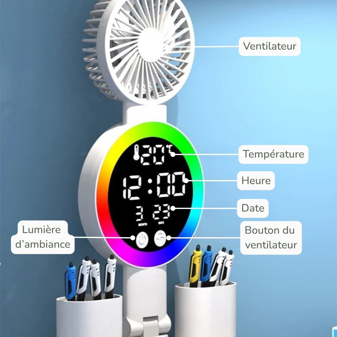 Lampe de Bureau Multifonction – SmartDeskGlow™