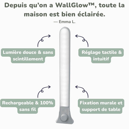 Lampe de Bureau Murale LED Rechargeable – WallGlow™