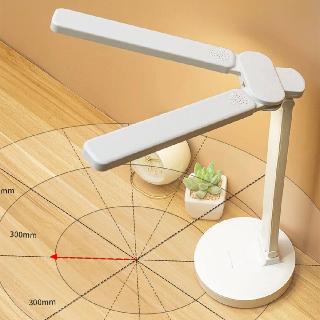 Lampe de Bureau Rechargeable à Double Tête – FlexiBright™