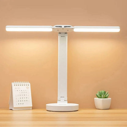 Lampe de Bureau Rechargeable à Double Tête – FlexiBright™