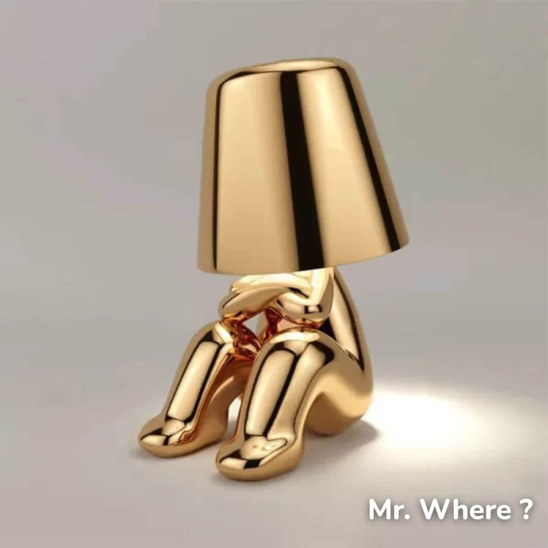 Lampe de Chevet Design Dorée – Mr. Gold Tactile™
