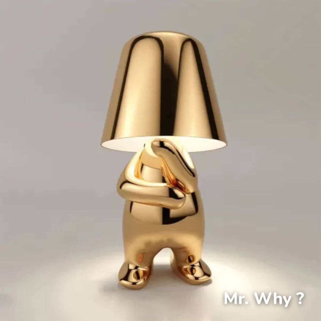 Lampe de Chevet Design Dorée – Mr. Gold Tactile™
