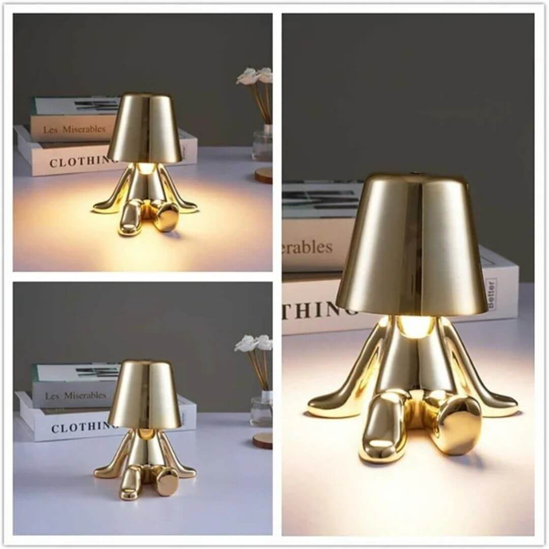 Lampe de Chevet Design Dorée – Mr. Gold Tactile™