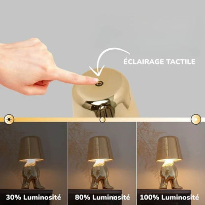 Lampe de Chevet Design Dorée – Mr. Gold Tactile™