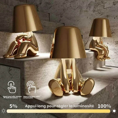 Lampe de Chevet Design Dorée – Mr. Gold Tactile™
