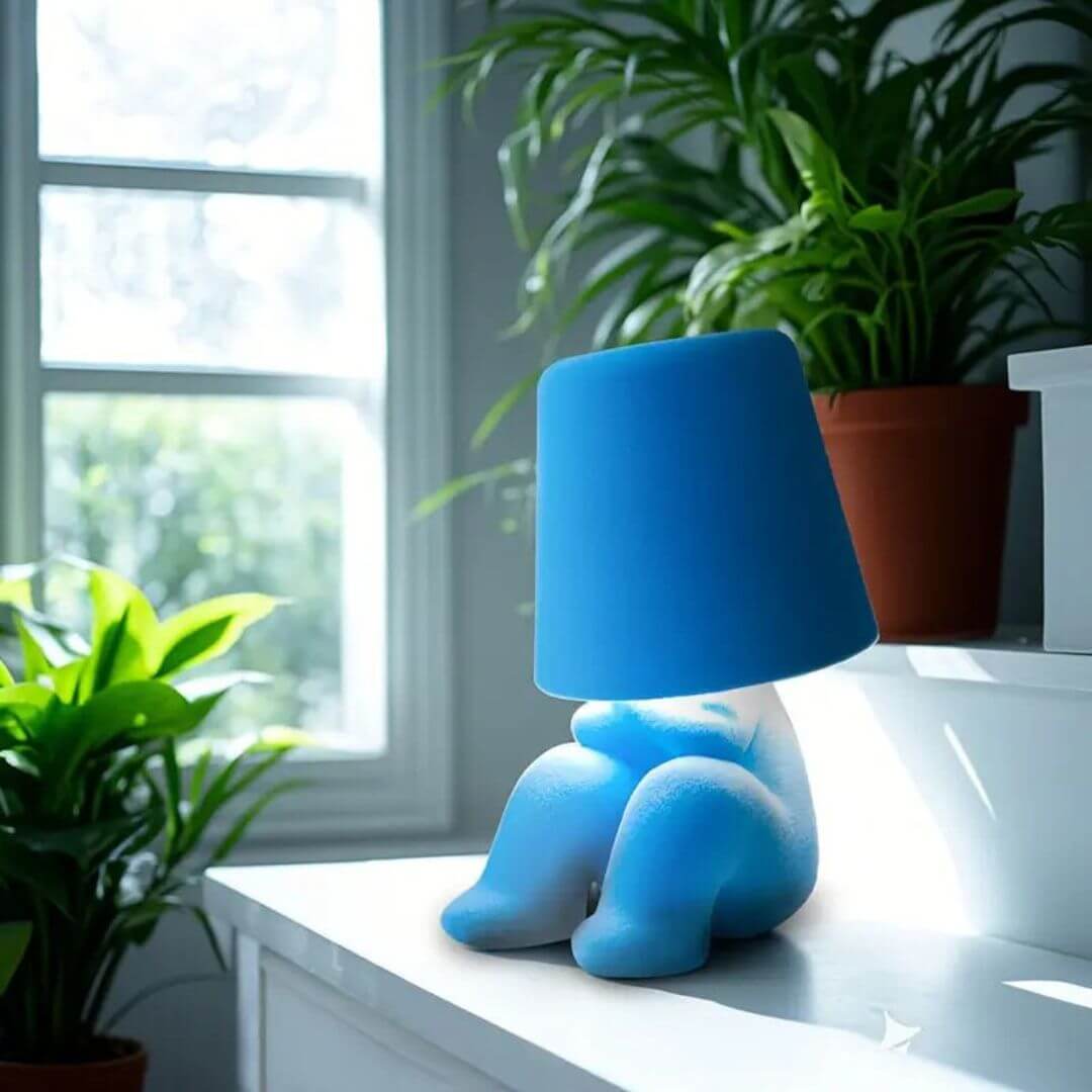 Designer Bedside Lamp – MoodBuddy™ Blue