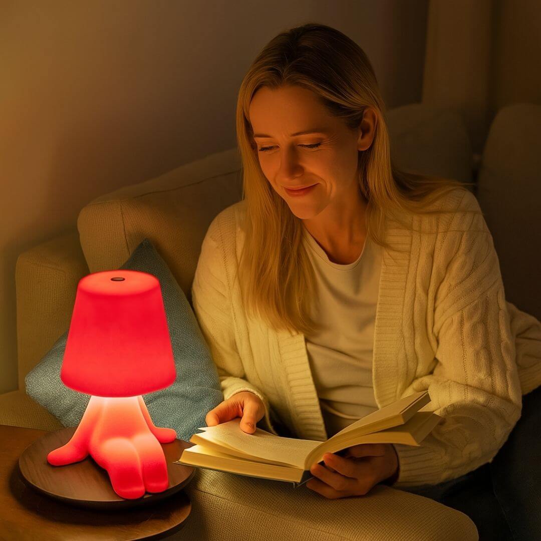 Lampe de Chevet Design – MoodBuddy™ Rouge