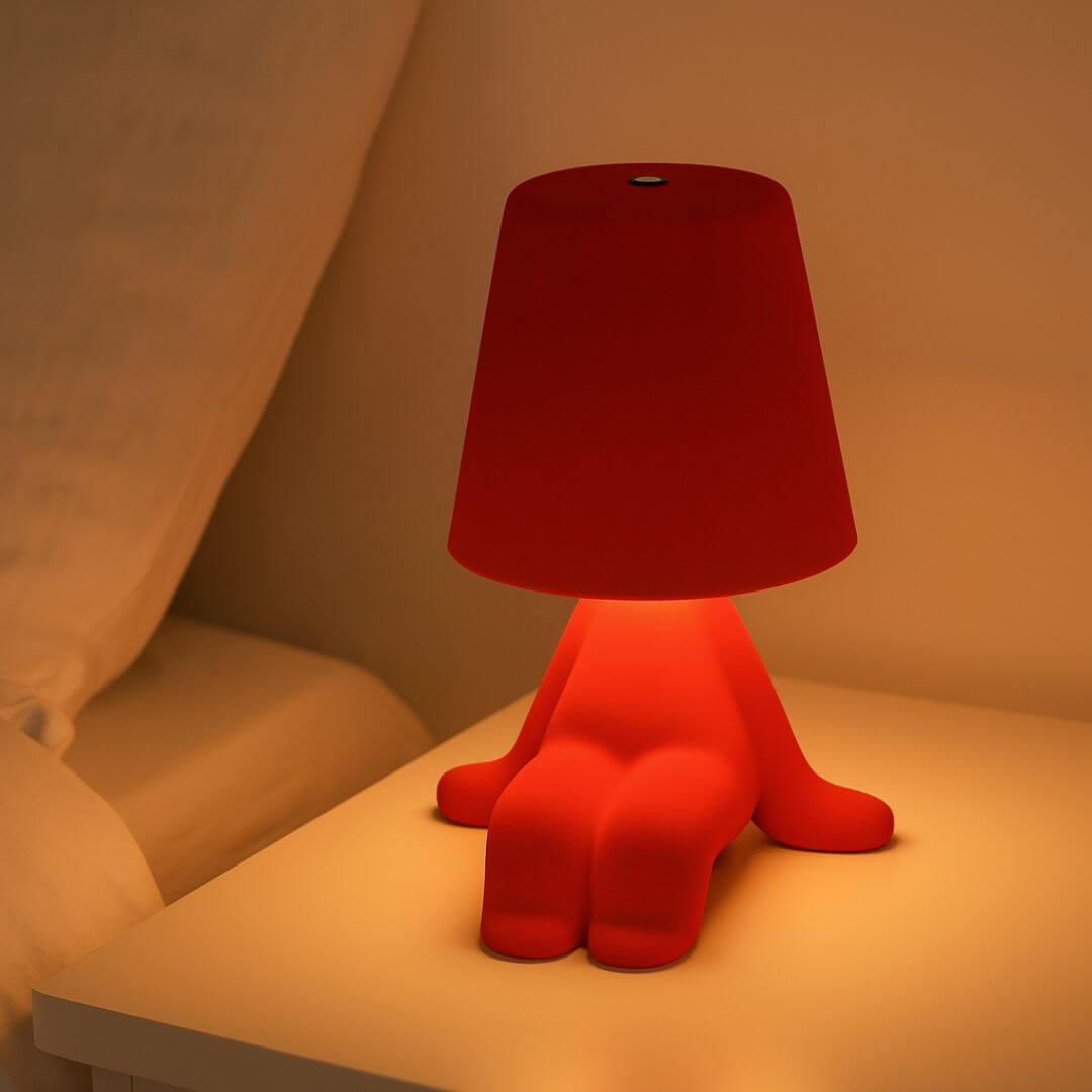 Lampe de Chevet Design – MoodBuddy™ Rouge