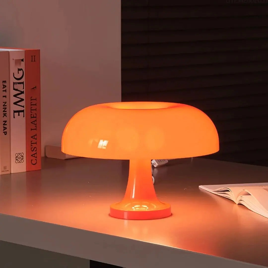 lampe-de-table-design-champignon-orange