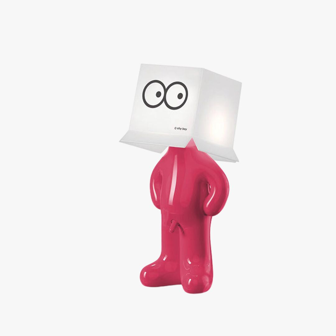 lampe-de-table-expressive-shyboy-rouge-surpris